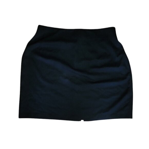 Bentley Skirt Womens Plus Size 20 Solid All Black Stretch Waist Zip Back - Picture 1 of 4